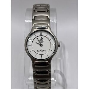 Skagen‎ Women's Watch Animal Humane Society Silver 6.5" Band- New Battery